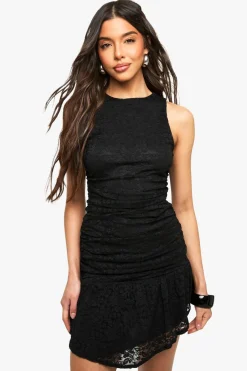 Dresses^Nasty Gal Asymmetric Hem Lace Mini Dress |