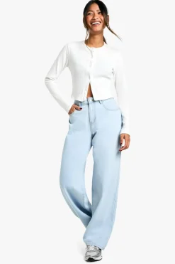 Jeans|Denim^Nasty Gal Boohoo Basics Baggy Boyfriend Jeans |