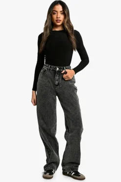 Jeans|Denim^Nasty Gal Boohoo Basics High Waisted Boyfriend Jeans |