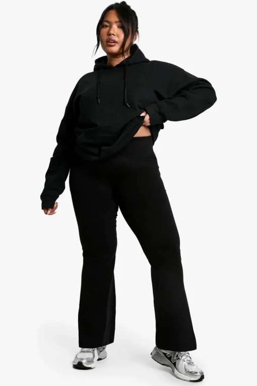 Pants^Nasty Gal BOOHOO BASICS PLUS DEEP WAISTBAND FLARE |
