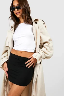 Skirts|Skirts^Nasty Gal Boohoo Basics Solid Black High Waisted Mini Skirt |