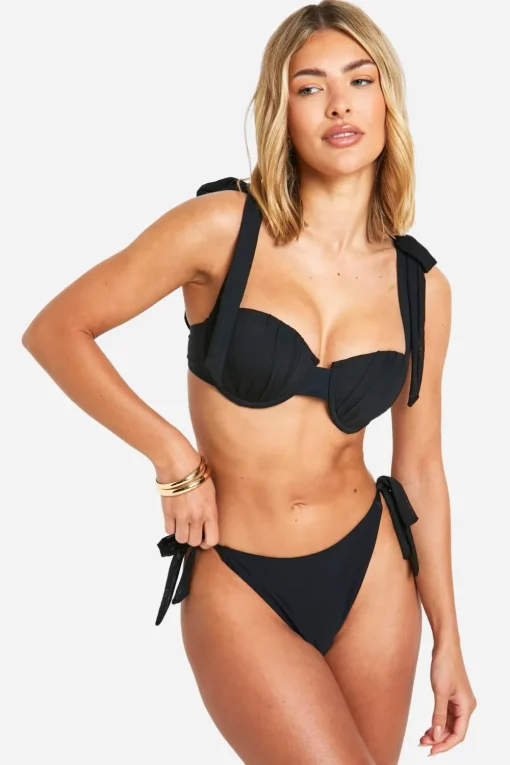 Bikinis|Swimwear^Nasty Gal Bridal Organza Tie Side Bikini Brief |