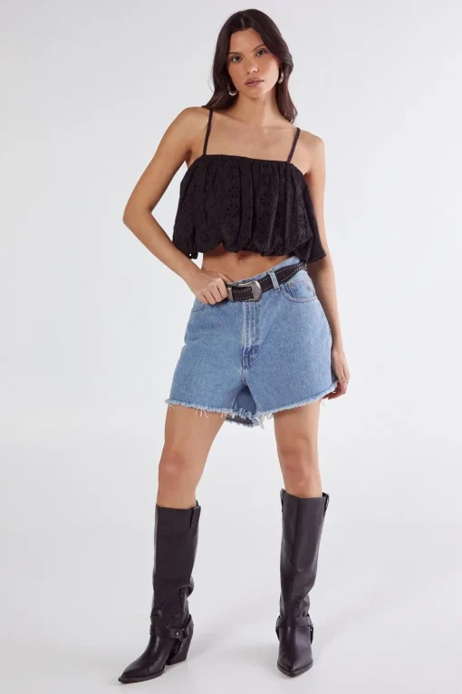 Cami Tops|Tops^Nasty Gal Broderie Puffball Cami Top |