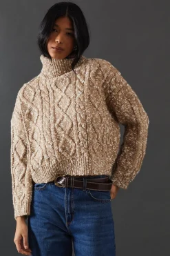 Knitwear^Nasty Gal Cable Knit Roll Neck Jumper |