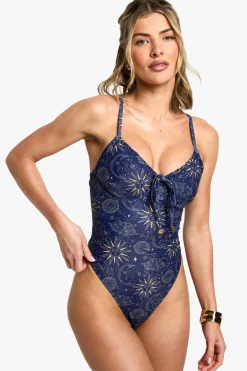 Swimsuits|Swimwear^Nasty Gal Celestial Underwired Swimsuit |
