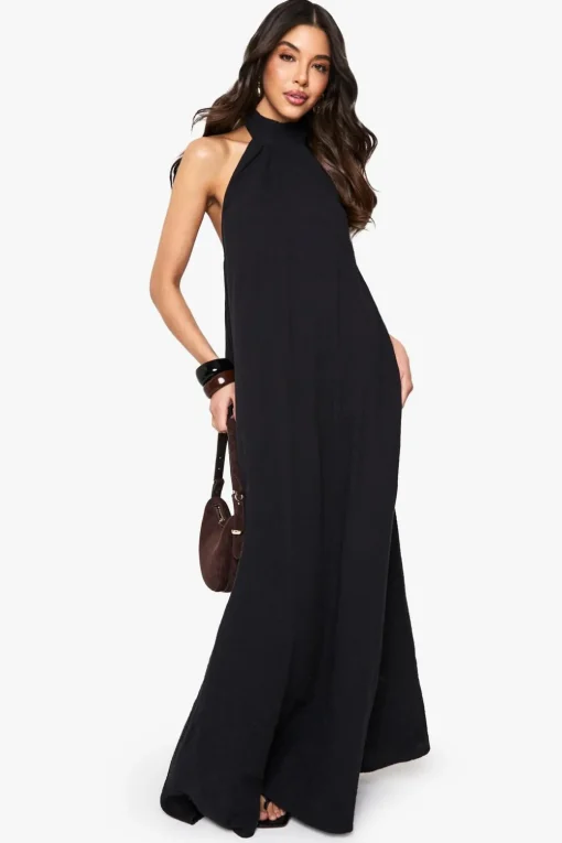 Dresses^Nasty Gal Cheesecloth Halterneck Maxi Dress |