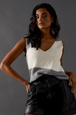 Tops^Nasty Gal Colour Block Knitted Top Co Ord |