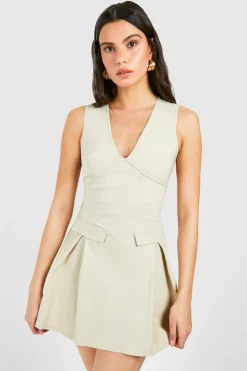 Dresses^Nasty Gal Corset Detail Bengaline Mini Dress |