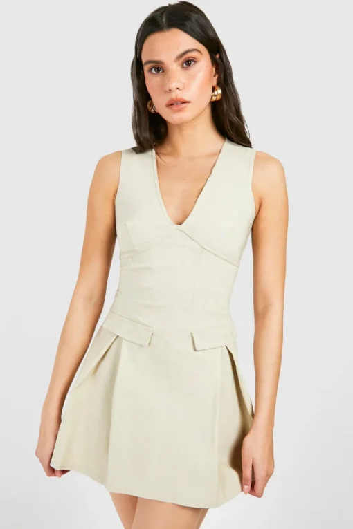 Dresses^Nasty Gal Corset Detail Bengaline Mini Dress |