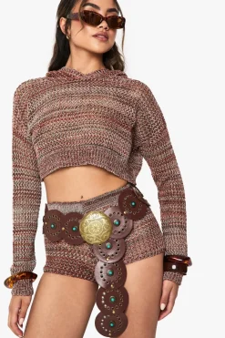 Crochet|Knitwear^Nasty Gal Crochet Lightweight Hooded Jumper |