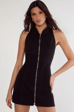 Mini Dresses|Dresses^Nasty Gal Denim Racer Neck Mini Dress |