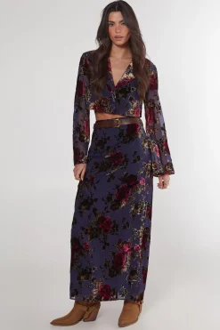 Skirts|Skirts^Nasty Gal Floral Devore Maxi Skirt |