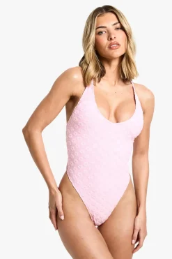 Swimsuits|Swimwear^Nasty Gal Floral Towelling Swimsuit |
