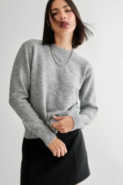 Sweaters|Knitwear^Nasty Gal Knit Crewneck Jumper |