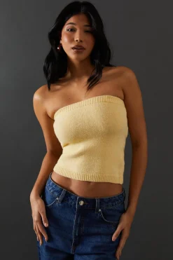 Knitwear^Nasty Gal Knitted Co Ord Bandeau Top |