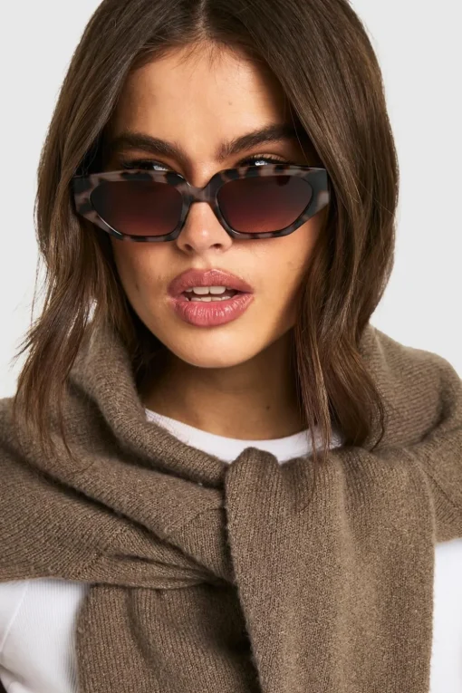 Sunglasses|Animal Print^Nasty Gal Leopard Rectangular Sunglasses |