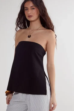 Bandeau Tops|Tops^Nasty Gal Linen Mix Bandeau Top |