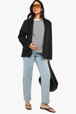 Denim|Denim^Nasty Gal Maternity Over The Bump Mom Jeans |