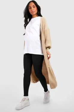 Pants^Nasty Gal Maternity Ribbed Over Bump Leggings |