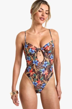 Swimwear^Nasty Gal Mix Floral Underwire Swimsuit |