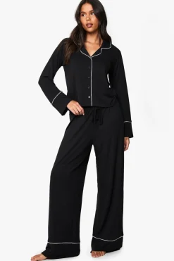 Sleepwear^Nasty Gal Modal Long Sleeve Shirt & Trouser Pyjama Set |