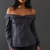 Tops^Nasty Gal Off Shoulder Waistcoat Top |