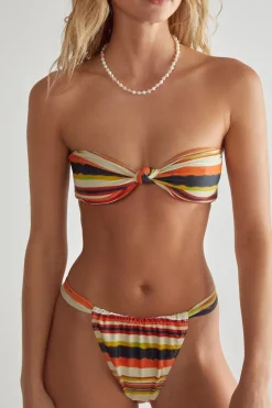 Stripes|Bikinis^Nasty Gal Ombre Stripe Bandeau Bikini |
