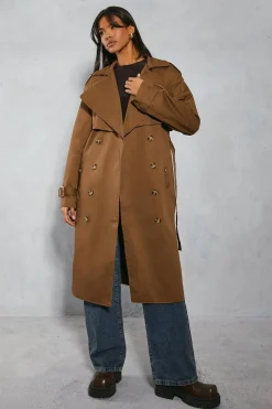 Coats^Nasty Gal Oversized Belted Trench Coat |