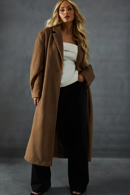 Coats^Nasty Gal Oversized Wool Look Dad Coat |