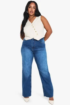 Jeans|Denim^Nasty Gal Plus Acid Wash Straight Leg Jeans |