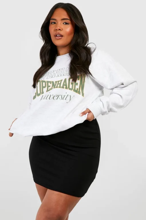 Skirts|Skirts^Nasty Gal Plus Basic Jersey Mini Skirt |