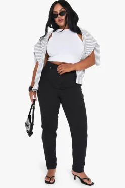 Jeans|Denim^Nasty Gal Plus High Waist Slim Mom Jeans |