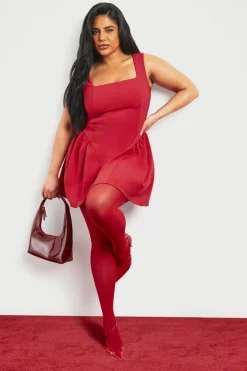 Dresses^Nasty Gal Plus Square Neck Skater Dress |