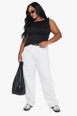 Jeans|Denim^Nasty Gal Plus Straight Leg Jean |