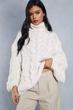 Dresses^Nasty Gal Premium Chunky Cable Knit Jumper |