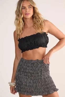 Skirts|Skirts^Nasty Gal Premium Gingham Shirred Mini Skirt |