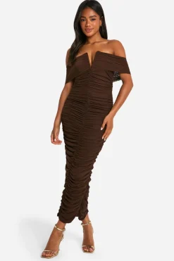 Dresses^Nasty Gal Premium Power Mesh Structured Midaxi Dress |