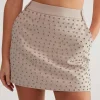 Skirts|Skirts^Nasty Gal Premium Tailored Studded Mini Skirt |