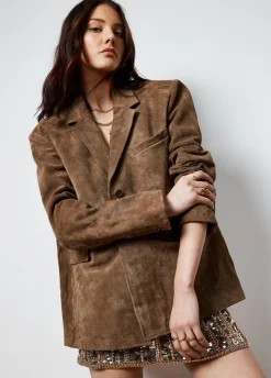Real & Faux Suede|Festival Outfits^Nasty Gal Real Suede Oversized Jacket |