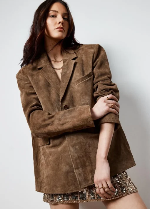 Real & Faux Suede|Festival Outfits^Nasty Gal Real Suede Oversized Jacket |