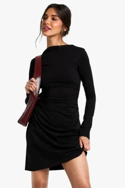 Dresses^Nasty Gal Ruched Side T-shirt Mini Dress |