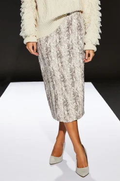 Sequin Outfits|Animal Print^Nasty Gal Runway 1.8.1.8 Snake Print Sequin Skirt |