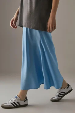 Skirts|Skirts^Nasty Gal Satin Bias Midi Skirt |