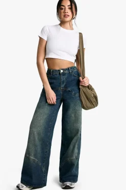 Jeans|Denim^Nasty Gal Seam Detail Wide Leg Jean |