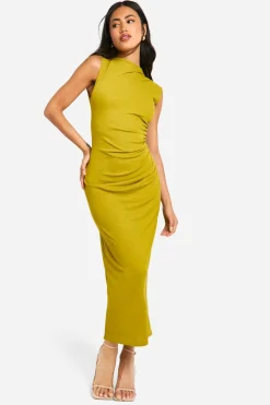 Dresses^Nasty Gal Sheer Ruched Maxi Dress |