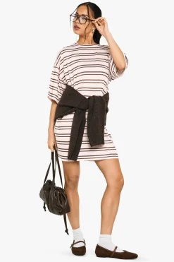 Stripes|Dresses^Nasty Gal Stripe T Shirt Mini Dress |