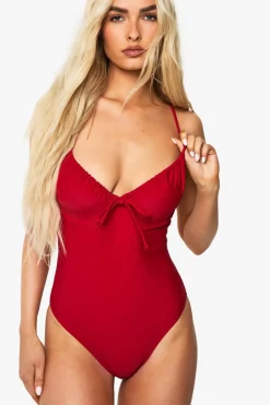 Swimwear^Nasty Gal Swimwear Essentials Fuller Bust Underwired Swimsuit |