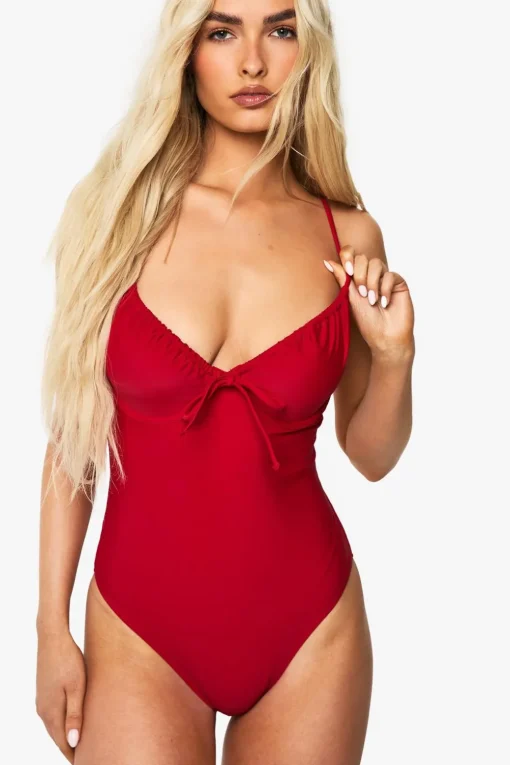 Swimwear^Nasty Gal Swimwear Essentials Fuller Bust Underwired Swimsuit |