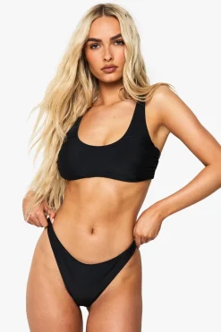 Bikinis|Swimwear^Nasty Gal Swimwear Essentials Fuller Bust Scoop Bikini Top |