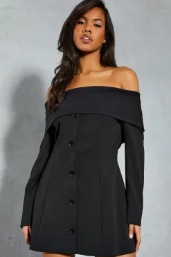 Blazers|Blazers^Nasty Gal Tailored Bardot Blazer Mini Dress |